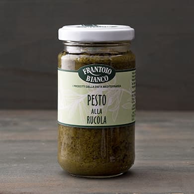 italienische pesto mit frischem rucola