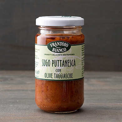 Sauce tomate puttanesca prête à l'italienne